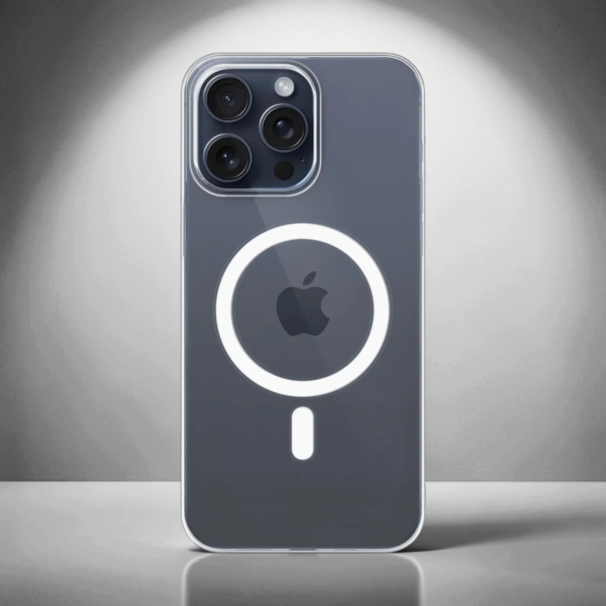 VASKAONE Book Cover Transparent, Shock Proof for i-phone 15 pro