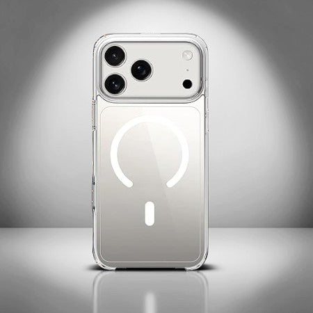 VASKAONE Back Cover Transparent Anty Yellow , Shock Proof for i-phone 17 PRO