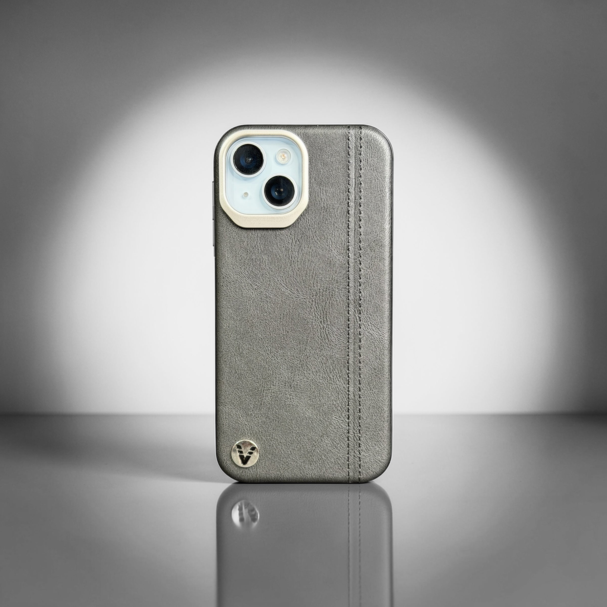 Premium Leather Black  Case for iPhone 15 – Slim & Shockproof Protective Cover