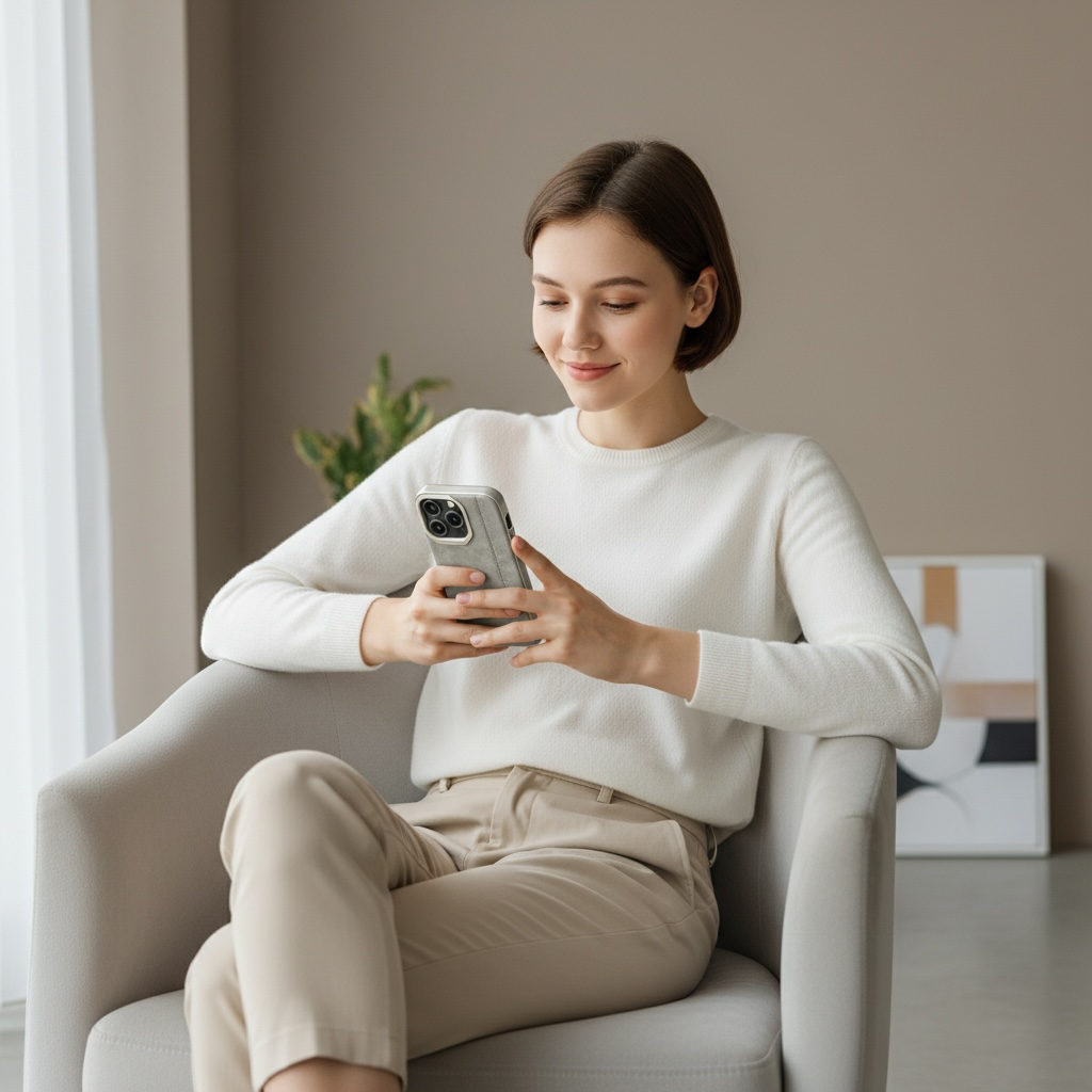 Premium Leather Natural  Titanium Case for iPhone 15Pro Max – Slim & Shockproof Protective Cover