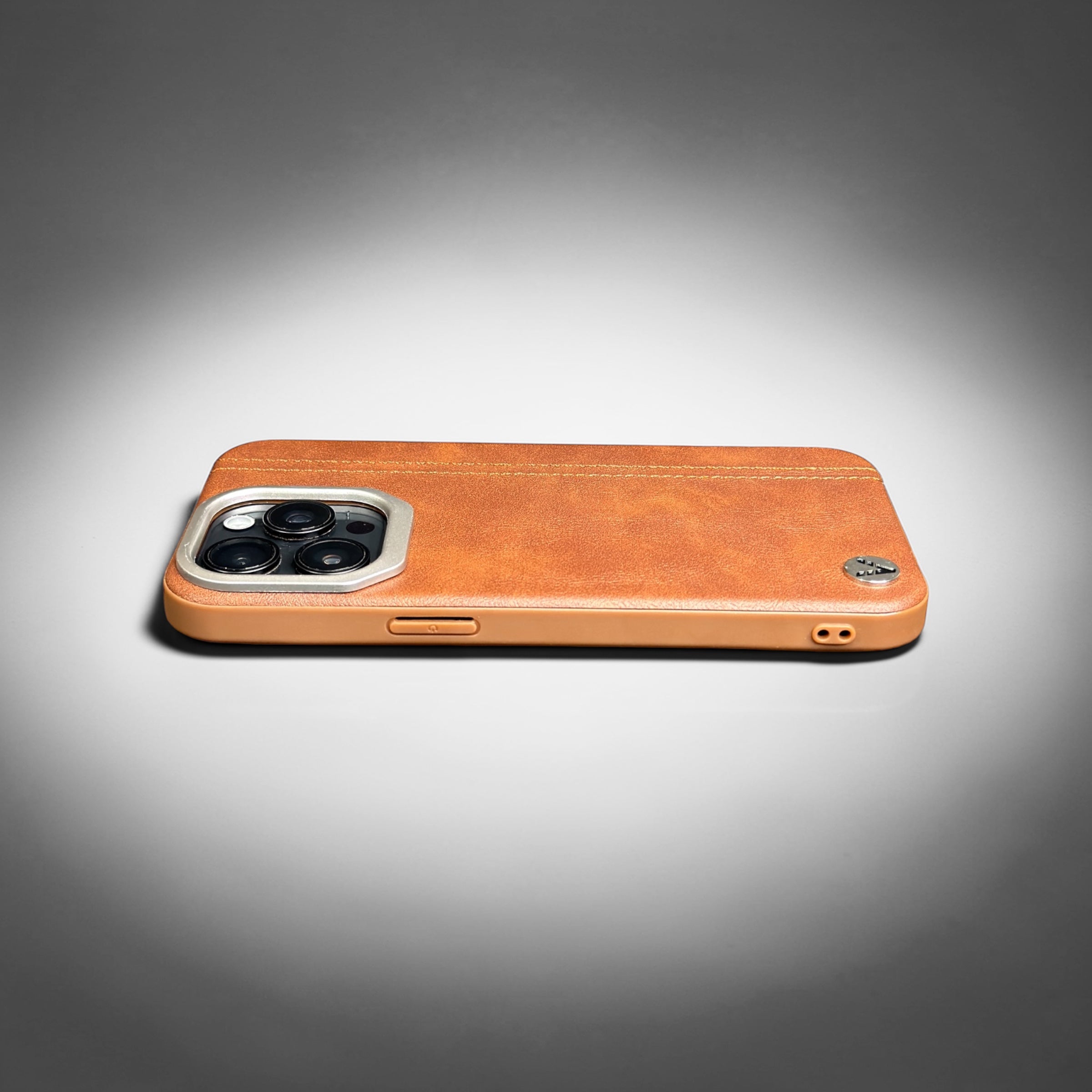Premium Leather brown Case for iPhone 15Pro Max – Slim & Shockproof Protective Cover