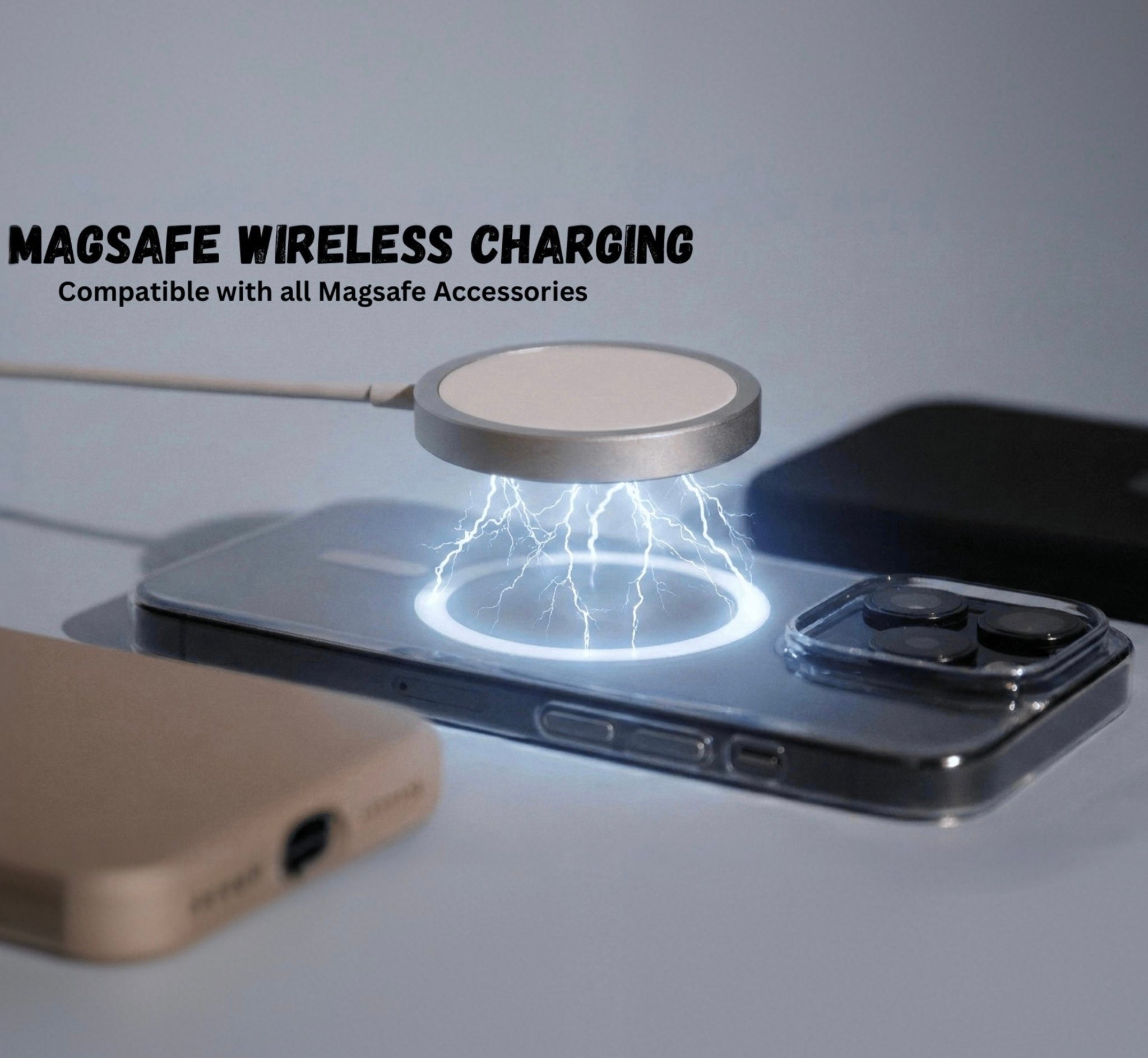 VASKAONE Book Cover Transparent, Shock Proof for i-phone 15 pro